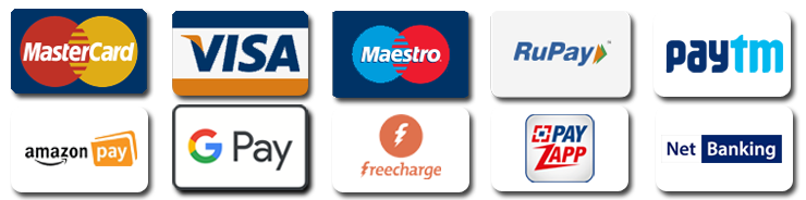 Visa , MasterCard Accepted